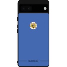 Google Pixel 6a Case Hülle - Silikon schwarz Curaçao 2026 personalisierbares Fussballtrikot