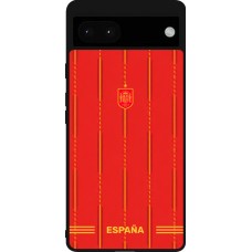 Google Pixel 6a Case Hülle - Silikon schwarz Spanien 2026 personalisierbares Fussballtrikot