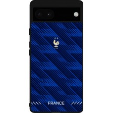 Google Pixel 6a Case Hülle - Silikon schwarz Frankreich 2026 personalisierbares Fussballtrikot