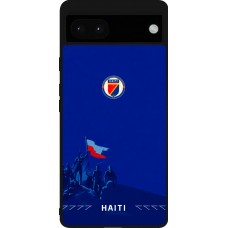 Google Pixel 6a Case Hülle - Silikon schwarz Haiti 2026 personalisierbares Fussballtrikot