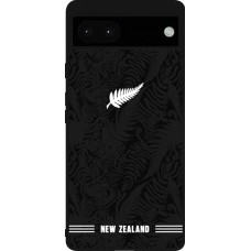Coque Google Pixel 6a - Silicone rigide noir Maillot de football Nouvelle-Zélande 2026 personnalisable