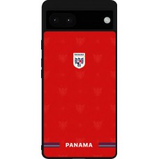 Google Pixel 6a Case Hülle - Silikon schwarz Panama 2026 personalisierbares Fussballtrikot