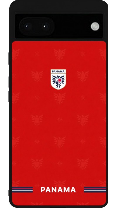 Google Pixel 6a Case Hülle - Silikon schwarz Panama 2026 personalisierbares Fussballtrikot