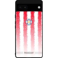 Google Pixel 6a Case Hülle - Silikon schwarz Paraguay 2026 personalisierbares Fussballtrikot