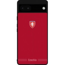 Google Pixel 6a Case Hülle - Silikon schwarz Tschechische Republik 2026 personalisierbares Fussballtrikot