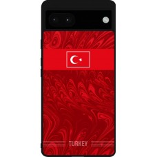 Google Pixel 6a Case Hülle - Silikon schwarz Türkei 2026 personalisierbares Fussballtrikot