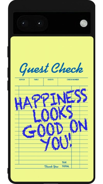 Google Pixel 6a Case Hülle - Silikon schwarz Guest check 2026