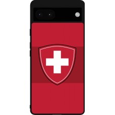 Google Pixel 6a Case Hülle - Silikon schwarz Hockey World Championship Ecusson Suisse