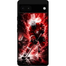 Google Pixel 6a Case Hülle - Silikon schwarz Hockey World Championship Player