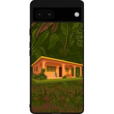 Coque Google Pixel 6a - Silicone rigide noir Benitos house DTMF