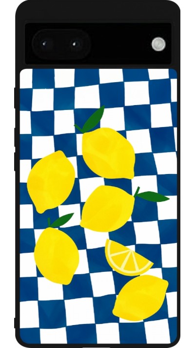 Google Pixel 6a Case Hülle - Silikon schwarz Illustration lemons 2026