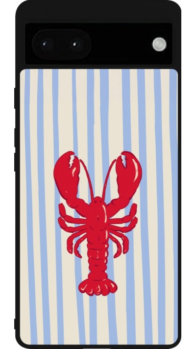Google Pixel 6a Case Hülle - Silikon schwarz Red lobster 2026