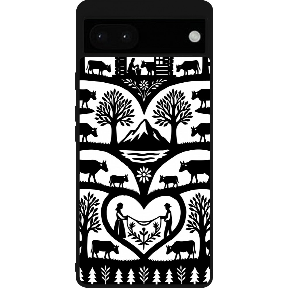 Google Pixel 6a Case Hülle - Silikon schwarz Poya Schweiz 2