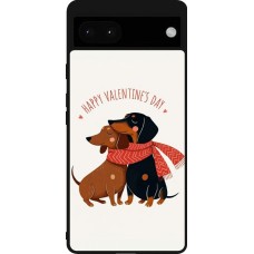 Google Pixel 6a Case Hülle - Silikon schwarz Saint Valentines Day 26 Happy Valentine