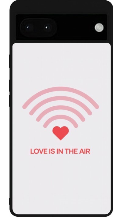 Google Pixel 6a Case Hülle - Silikon schwarz Saint Valentines Day 26 Love is in the air
