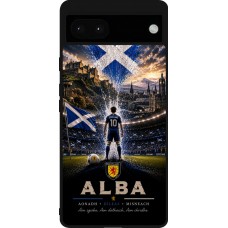 Google Pixel 6a Case Hülle - Silikon schwarz Fussball Schottland splash 2026