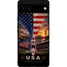 Google Pixel 6a Case Hülle - Silikon schwarz Fussball Vereinigten Staaten splash 2026