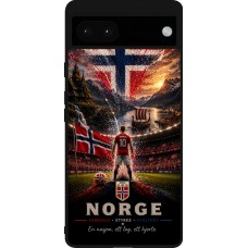 Google Pixel 6a Case Hülle - Silikon schwarz Fussball Norwegen splash 2026