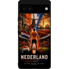 Google Pixel 6a Case Hülle - Silikon schwarz Fussball Niederlande splash 2026