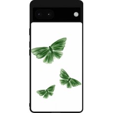 Google Pixel 6a Case Hülle - Silikon schwarz Butterflies 2026