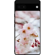 Google Pixel 6a Case Hülle - Silikon schwarz Cherry tree 2026