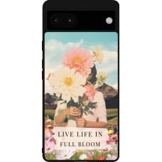 Google Pixel 6a Case Hülle - Silikon schwarz Live life in full moon 2026
