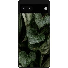 Google Pixel 6a Case Hülle - Silikon schwarz Spring 23 fresh plants