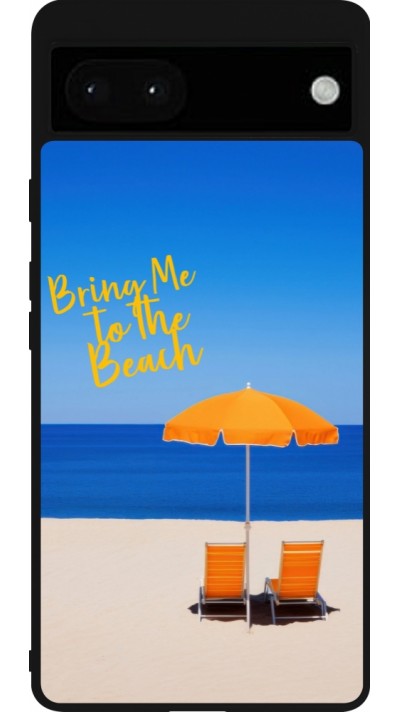 Google Pixel 6a Case Hülle - Silikon schwarz Summer 2025 Bring me to the beach