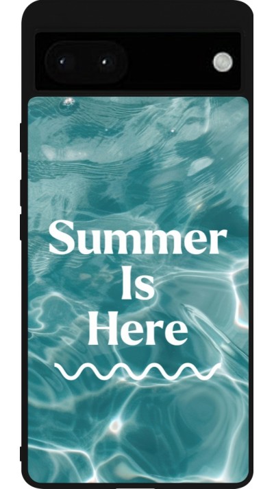 Google Pixel 6a Case Hülle - Silikon schwarz Summer 2025 Summer is here