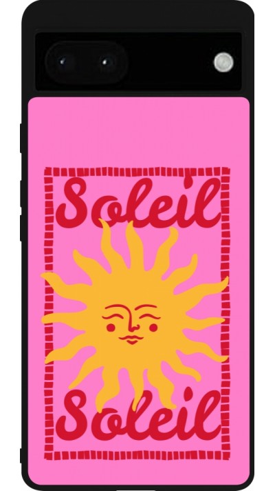 Google Pixel 6a Case Hülle - Silikon schwarz Sun sun 2026