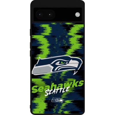 Google Pixel 6a Case Hülle - Silikon schwarz Super Bowl 26 Seattle 2