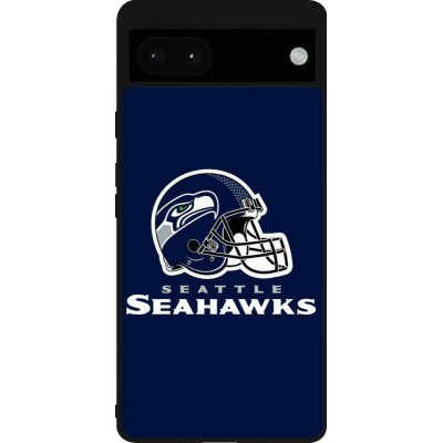 Google Pixel 6a Case Hülle - Silikon schwarz Super Bowl 26 Seattle 3