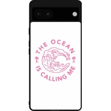 Google Pixel 6a Case Hülle - Silikon schwarz The Ocean is calling me
