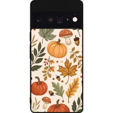 Google Pixel 6 Pro Case Hülle - Silikon schwarz Autumn 25 Autumn pattern