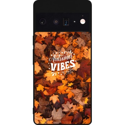Google Pixel 6 Pro Case Hülle - Silikon schwarz Autumn 25 Autumn vibes