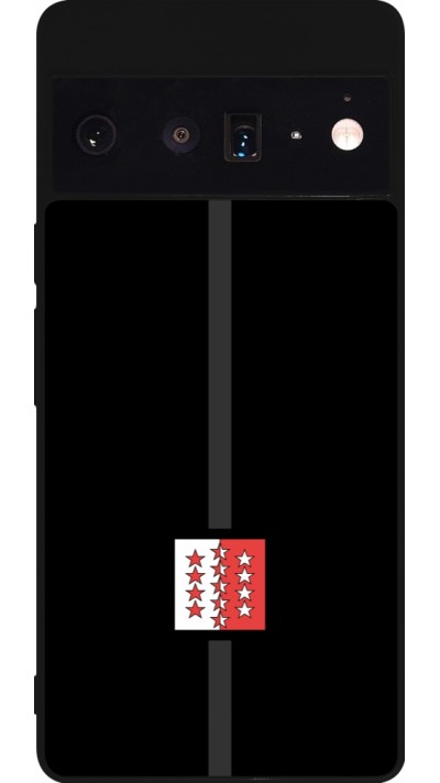 Google Pixel 6 Pro Case Hülle - Silikon schwarz Kanton VS schwarz