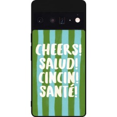 Google Pixel 6 Pro Case Hülle - Silikon schwarz Cheers 2026