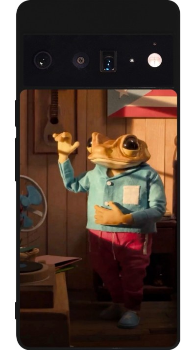 Coque Google Pixel 6 Pro - Silicone rigide noir Dancing frog DTMF