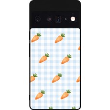 Google Pixel 6 Pro Case Hülle - Silikon schwarz Easter 2026 Pattern carrots