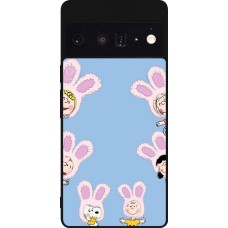 Google Pixel 6 Pro Case Hülle - Silikon schwarz Easter 2026 Snoopy
