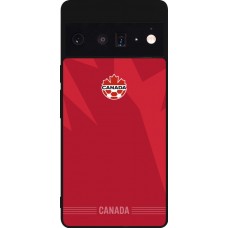 Google Pixel 6 Pro Case Hülle - Silikon schwarz Kanada 2026 personalisierbares Fussballtrikot