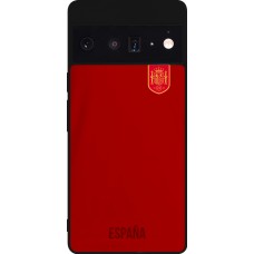 Google Pixel 6 Pro Case Hülle - Silikon schwarz Spanien 2022 personalisierbares Fußballtrikot