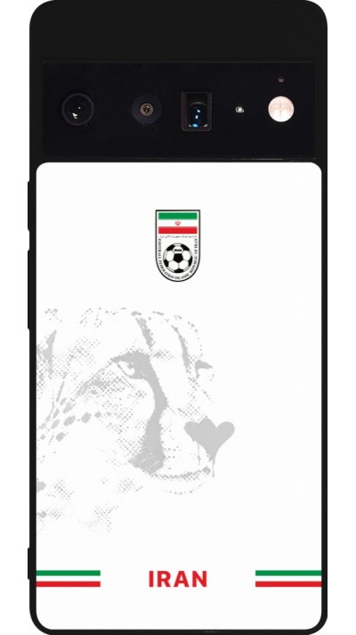 Google Pixel 6 Pro Case Hülle - Silikon schwarz Iran 2026 personalisierbares Fussballtrikot