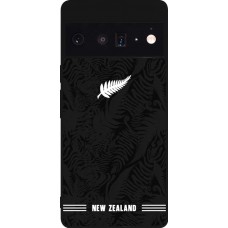 Coque Google Pixel 6 Pro - Silicone rigide noir Maillot de football Nouvelle-Zélande 2026 personnalisable