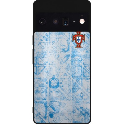 Google Pixel 6 Pro Case Hülle - Silikon schwarz Portugal Away personalisierbares Fussballtrikot
