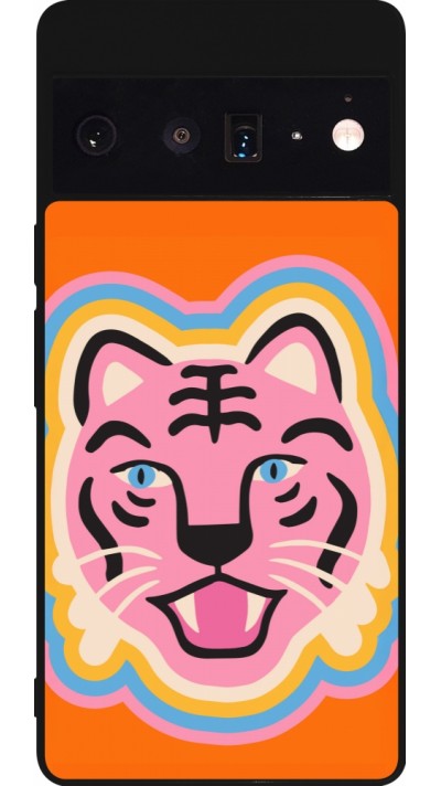 Google Pixel 6 Pro Case Hülle - Silikon schwarz Lion colors 2026