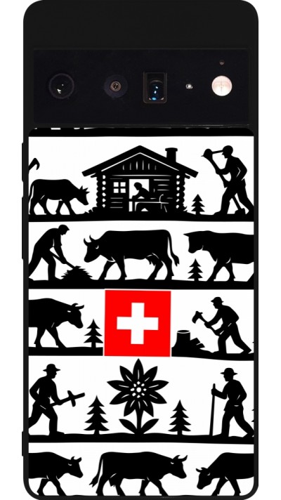 Google Pixel 6 Pro Case Hülle - Silikon schwarz Poya Schweiz 1