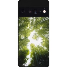 Google Pixel 6 Pro Case Hülle - Silikon schwarz Spring 23 forest blue sky
