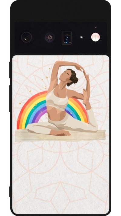 Google Pixel 6 Pro Case Hülle - Silikon schwarz Spring 23 yoga vibe