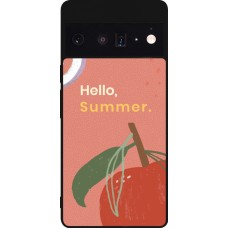 Google Pixel 6 Pro Case Hülle - Silikon schwarz Summer 2025 Hello summer